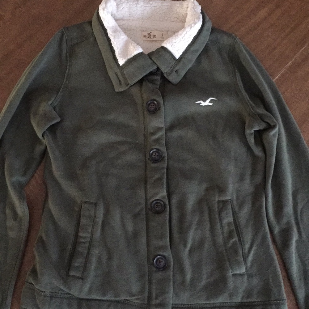 Green Hollister jacket